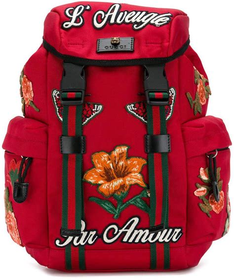 gucci applique backpack|Backpacks for Women .